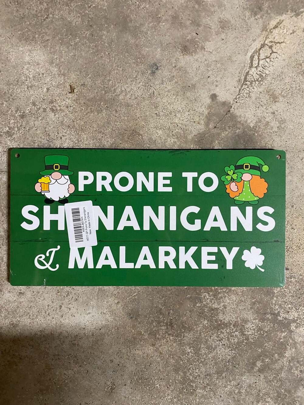 1pc Funny St Patricks Day Wood Decor, Printed Wood Wall Art hangable